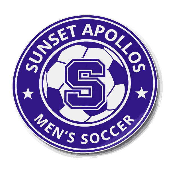 Sunset Soccer window decal